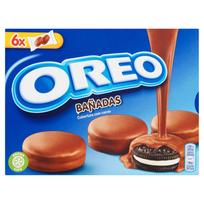 Oreo Kakaviniai Sausainiai Su Vanilės Skonio Įdaru, Padengti Kakavos Glazūra 246 G (12 vnt.)