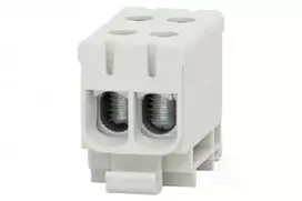 Pozostali LZ F-ELEKTRO F2.0295 gnybtų blokas ZU korpuse, 1 takelis (2x50/2x50mm2) Al/Cu pilka
