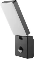 Sieninis šviestuvas Orno ENID LED 10W, sodo šviestuvas su PIR judesio jutikliu, 800lm, IP65, 4000K, pilkas