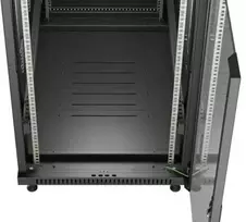 Ant grindų pastatoma stelažo tipo serverio spintelė - 19 colių 22U 600x1000mm - juoda - perforuotos durys.- Lanberg FF01-6022-23B
