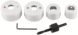 Otwornice Skylėms gręžti skirti pjūklai su adapteriu, 32–54 mm, 6 vnt. rinkinys