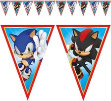 Baner Girlanda Flagi Jeż Sonic Sega Urodziny 230Cm