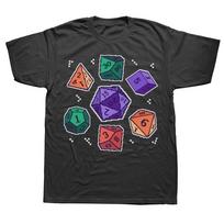DnD Pixel Art Shirt Retro Dungeons and Dragons Tshirt Retro Streetwear High-quality Crew-neck Short-sleeved Men's T-shirt S įvairiaspalvis