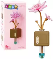Lean Toys Konstruktorius – Rožinis lotoso žiedas, 376 detalės