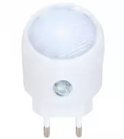 LED naktinė lempa su prieblandos jutikliu kontaktui, balta