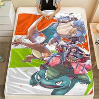 1Pc Digimon Adventure Print Flannel Blanket, High quality Comfortable for All Seasons, Home Decor, Warmth and Comfort, Perfect for Christmas Gifts 80cm x 120cm