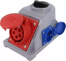 PCESP Combopol lizdų rinkinys 16A 400V 3P+Z+N 2x230V 960615421W Pce lenkų kalba