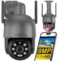 Kamera Obrotowa Ip Wifi Zewnętrzna 8Mpx Ultra Hd Smart 5X Zoom Detekcja 4K