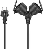 Goobay 65435, 10 m, Lauko, F tipas, EF tipas (CEE 7/7), IP44, Polivinilchloridas (PVC)
