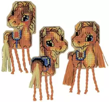 Riolis Kryželiu siuvinėjimo rinkinys "Magnetai Horses" 5x10 cm SR2294AC