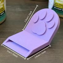 Ergonomic Can Opener: Non-Slip Grip, Easy-Clean & Durable. For Pet Food & Chicken Cans. violetinė