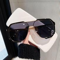 Personalized Large Frame Anti-Blue Light Plain Glasses Stylish For All Genders Outdoor UV400 Sun Protection Sun Glasses Stt Shooting