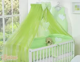Bobono Tinklelis nuo uodų iš šifono Kabantys žali širdelės