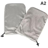 1 Pair  Feet Mitts Infrared Therapy Spa Skin Care Heat Wax Mitten Nail Art pilka spalva