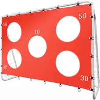 Futbolo vartai su taiklumo kilimėliu 215×153×76 cm