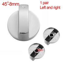 2Pcs 6/8mm Kitchen Cooker Gas Stove Oven Universal Metal Rotary Switch Control Knobs Replacement Cooktop Accessories
