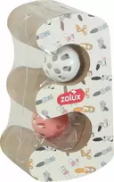ZOLUX sulankstomas katės draskyklė CHATOUILLE dviguba su kamuoliukais ir katžolėmis