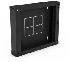 Galinė dalis 100 mm (atverčiama/sulankstoma) dviejų sekcijų spintelėms SW-18U-600-450-01-C, juoda ALANTEC