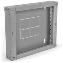Galinė dalis 100 mm (atverčiama/sulankstoma) dviejų sekcijų spintelėms SW-6U-600-450-01-S, pilka ALANTEC