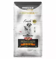 BIOFEED Euphoria Fresh Adult Medium & Large Kiauliena su žąsiena – dešrelės Maistas šunims – 12 kg