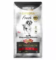 Šunų Maistas - BIOFEED Euphoria Fresh Suaugusiems Vidutinio ir Didelio Dydžio Kiauliena ir Jautiena 2kg