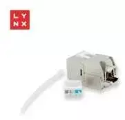 LYNX keystone, STP Cat6a, savisriegis, sidabrinis