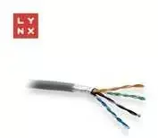 LYNX FTP kabelis, Cat5e, LSZH, 0.5mm, varinis, skirtas naudoti patalpose, pilkas, dėžutė 305m