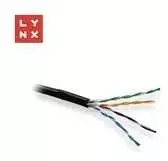 LYNX UTP kabelis Cat5e, PE (FCA), varinis, lauko sąlygoms, juodas, dėžutė 305m
