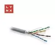 LYNX FTP kabelis Cat5e, PVC, 0.5mm, varinis, skirtas naudoti viduje, pilkas, dėžutė 305m