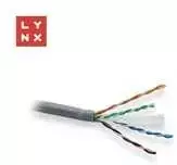 LYNX UTP kabelis, Cat6, LSOH, varinis, skirtas naudoti patalpose, pilkas, dėžutė 305m