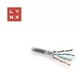 LYNX FTP kabelis, Cat6, PVC (Eca), varinis, skirtas naudoti viduje, pilkas, dėžutė 305m
