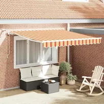 Ištraukiama markizė Geltona ir Oranžinė 350 x 250 cm