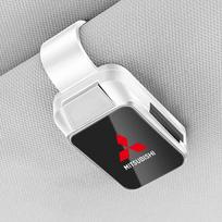 For Mitsubishi Lancer Ex Outlander Pajero L200 ASX Ralliart Triton Car Eyeglass Holder Glasses Storage Clip Auto Accessories balta