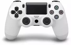 Žaidimų pultelis Games World PS4 Doubleshock 4 V2 bevielis žaidimų pultelis / valdiklis, baltas, skirtas PS4 / PS5 / Android / iOS