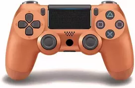 Žaidimų pultelis Games World PS4 Doubleshock 4 V2 bevielis žaidimų pultelis / valdiklis, rudas ( Metallic Copper), skirtas PS4 / PS5 / Android / iOS