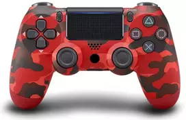 Žaidimų pultelis Games World PS4 Doubleshock 4 V2 bevielis žaidimų pultelis / valdiklis, kamufliažinis raudonas, skirtas PS4 / PS5 / Android / iOS
