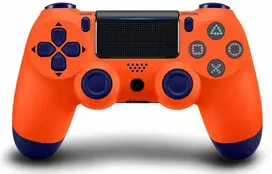 Žaidimų pultelis Games World PS4 Doubleshock 4 V2 bevielis žaidimų pultelis / valdiklis, oranžinis ( Sunset Oranžinis), skirtas PS4 / PS5 / Android / iOS