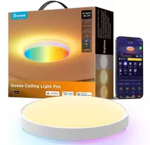 „Govee“ apvalus išmanusis lubinis šviestuvas | Pakankamai galingas LED šviestuvas | 4300 lm | 2700K–6500K | 2,4 GHz | „Wi-Fi“ + „BT“