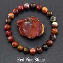 Genuine Tree Patterned Agates Beads Bracelet Woman Real Natural Moss Agates Bracelets Man Energy Stones for Healing Fengshui 8 mm Beads&17cm(6.69inch)