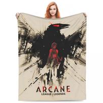 Jinx Painting A Mural Of Isha Blanket Arcane Flannel Novelty Breathable Throw Blankets for Bedspread Winter 75x90cm