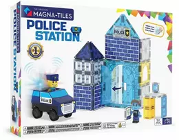MAGNA-TILES Magnetinis konstruktorius „Policijos nuovada“, 35 det.