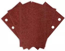Papier Stačiakampis švitrinis popierius, 8 skylutės, 130 x 80 mm, P80, skirtas 04-623, 5 vnt.