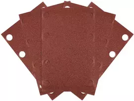 Papier Stačiakampis švitrinis popierius, 8 skylutės, 130 x 80 mm, P120, skirtas 04-623, 5 vnt.