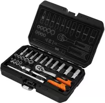 Zestaw Rinkinys 1/4" galvučių raktų rinkinys, 23 vnt., satininis