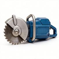 Resin Portable Chainsaw Keychain Ring Bag Charm Handheld Angle Grinder Keychain Portable Pruning Chainsaws mėlyna