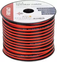 Dvejų gyslų CCA kabelis, 2x2.5mm² 50m 12.5A AMIO-04460