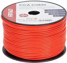 Viengyslis CCA kabelis, raudonas, 1x1mm² 100m 5A 12/230V AMIO-04451
