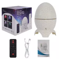 Realprices Dinozauro kiaušinio žvaigždės projektorius su galaktikos garsiakalbiu, USB LED naktine lempute