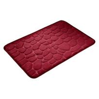 Memory Mat Backing Super Non-Slip PVC Foam Bathroom Soft Absorbent Memory Foam 60x90cm vyno raudonos spalvos