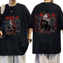 Rapper Anuel AA Real Hasta La Muerte 2026 New T-Shirt Men's Hip Hop Vintage Fashion Oversized Cotton T-shirts Gothic Streetwears S įvairiaspalvis